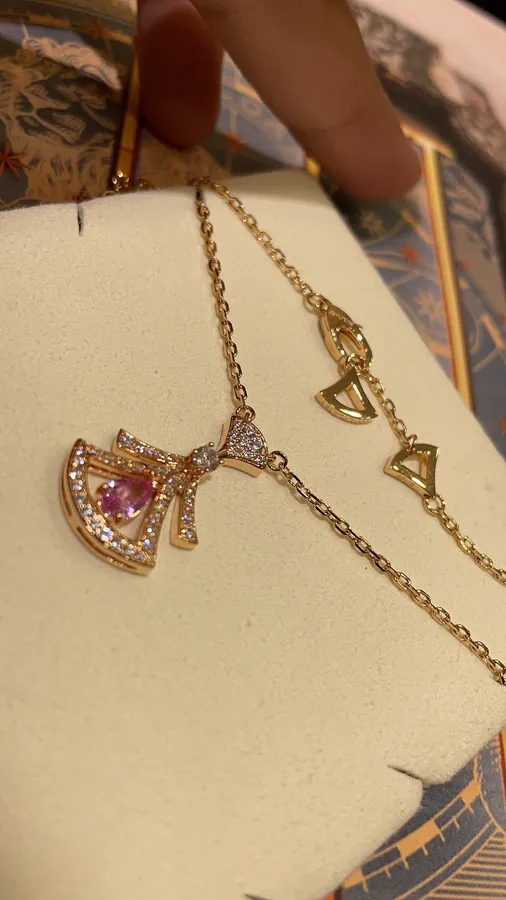 BVLGARI Rose Gold Necklace with Enhanced Design