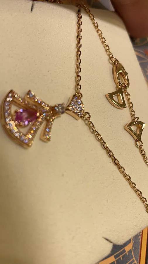 BVLGARI Rose Gold Necklace with Enhanced Design