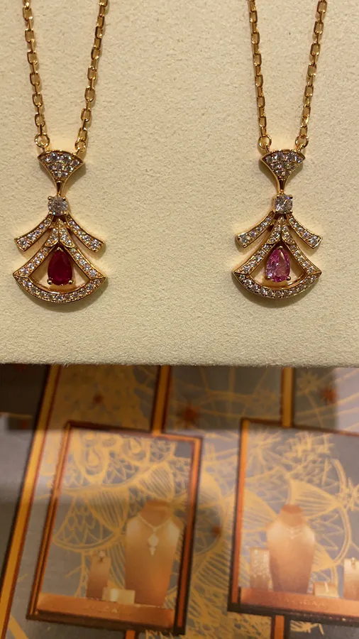 BVLGARI Rose Gold Necklace with Enhanced Design