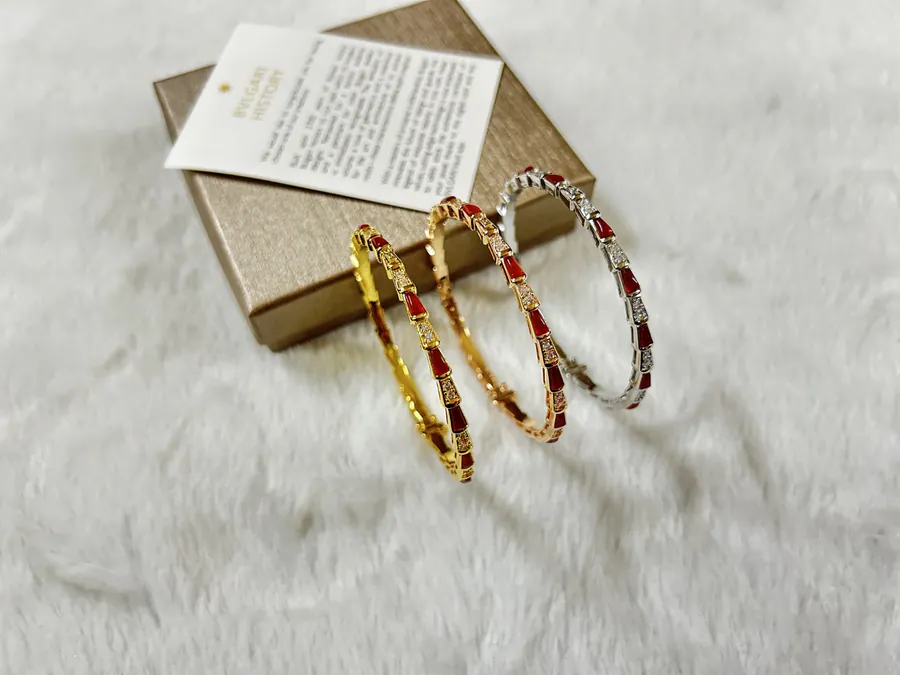 BVLGARI Serpenti Diamond Bracelet in White Gold, Rose Gold, and Yellow Gold