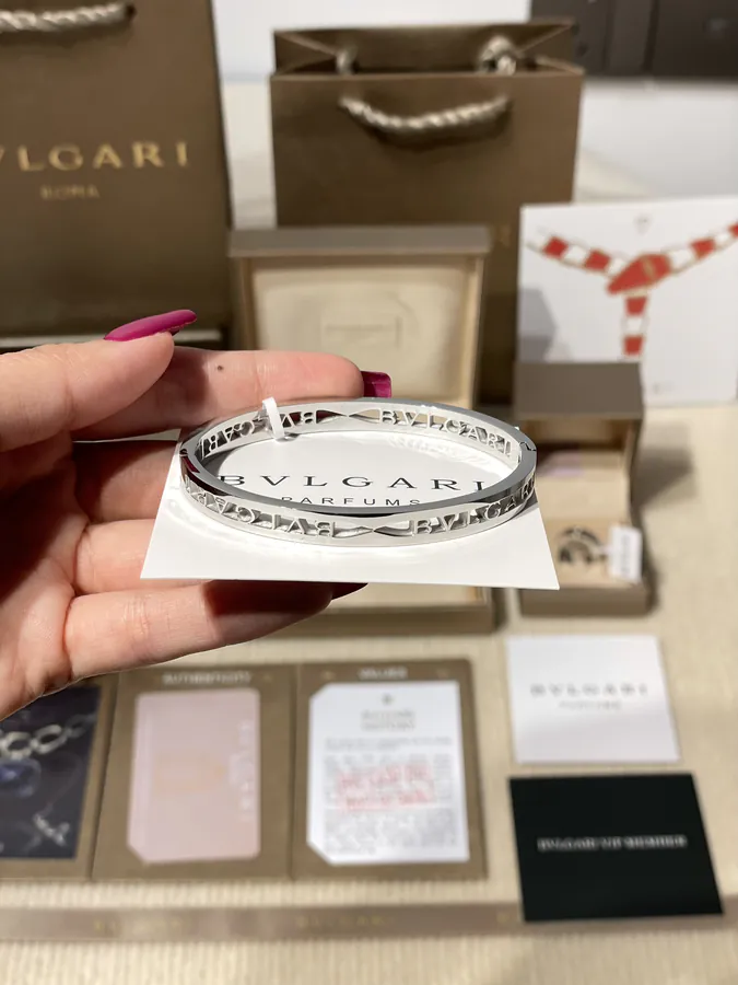 BVLGARI Hollow Letter Bracelet