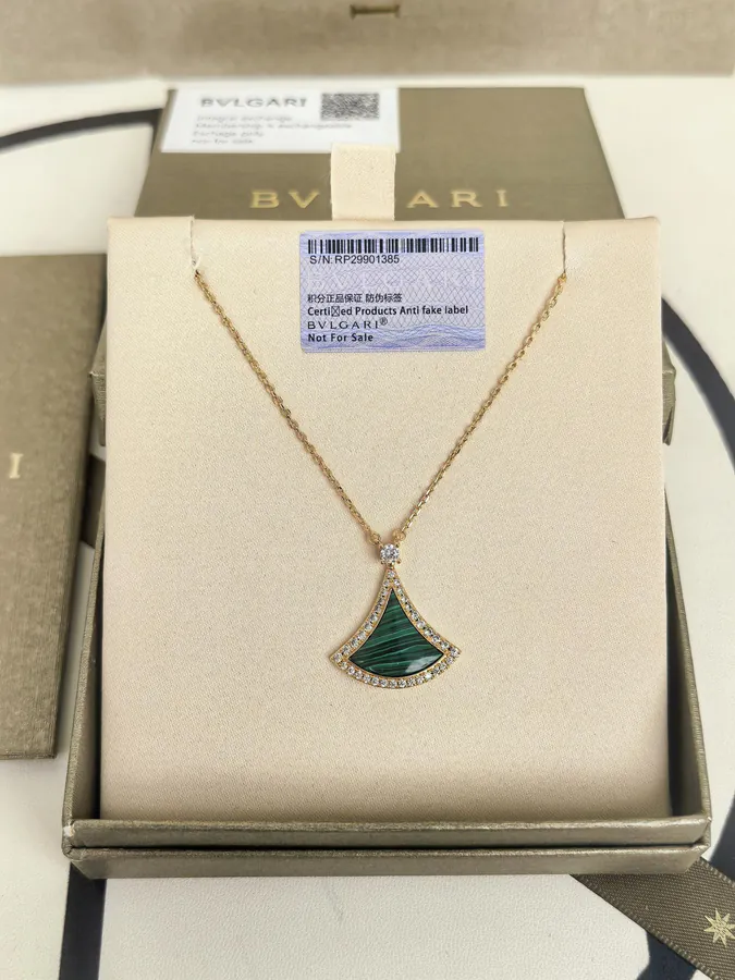 Bulgari New Necklace with Lattice Design and Diamond Accents