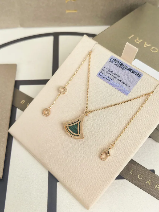 Bulgari New Necklace with Lattice Design and Diamond Accents