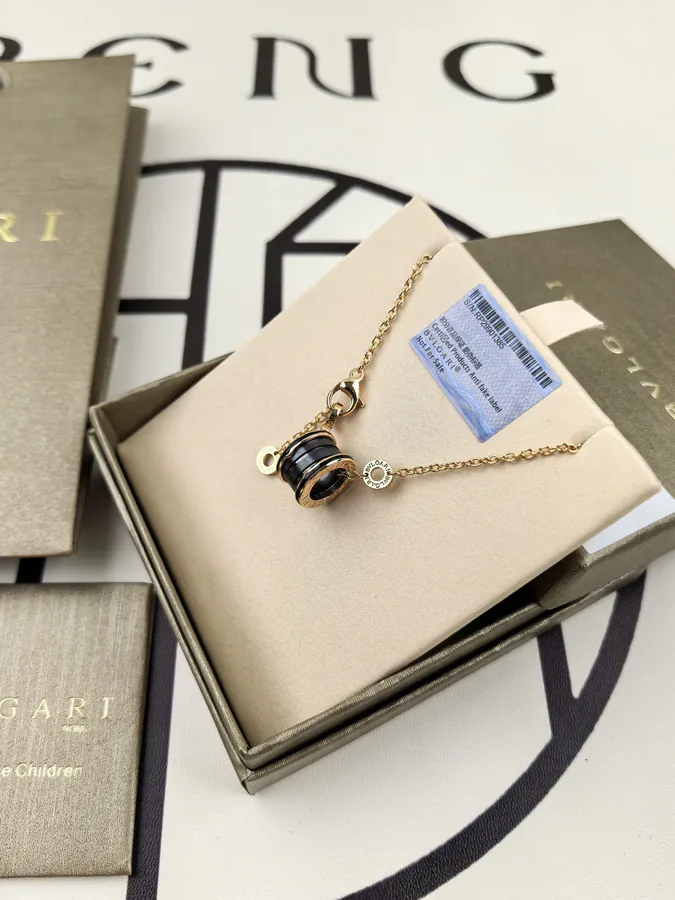 Bulgari Matte Black Ceramic Necklace