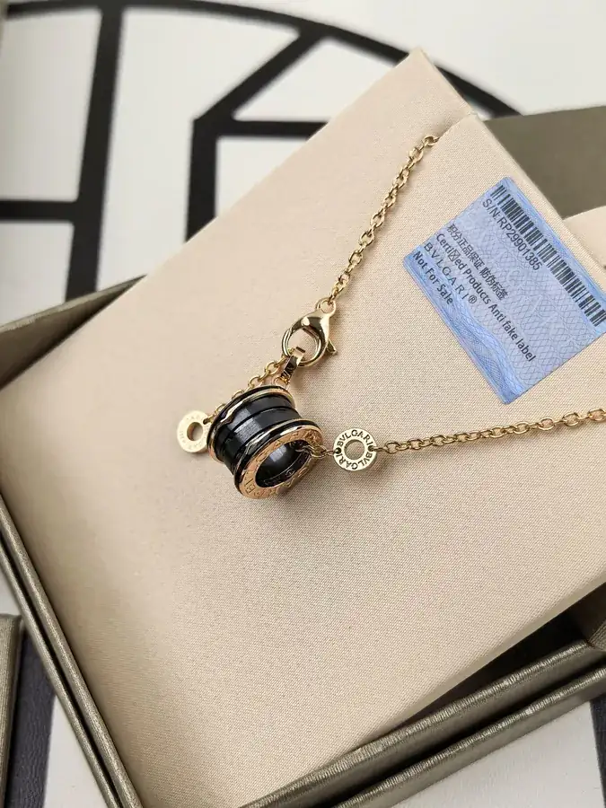 Bulgari Matte Black Ceramic Necklace