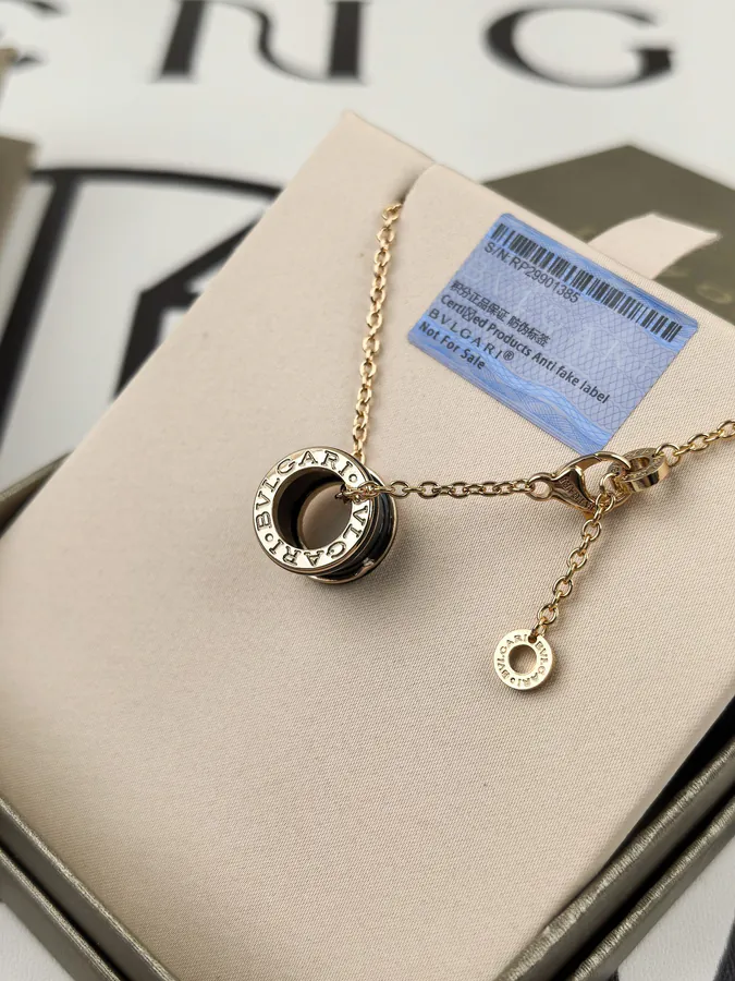 Bulgari Matte Black Ceramic Necklace