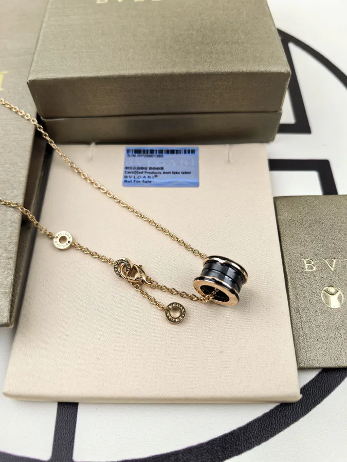 Bulgari Matte Black Ceramic Necklace