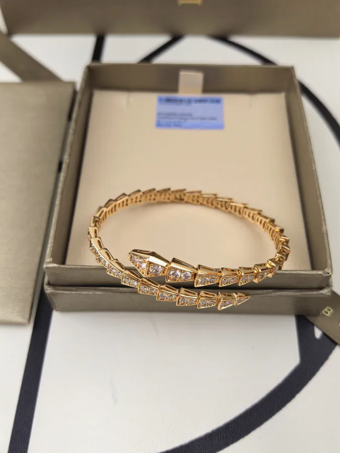 Bvlgari Double Snake Spring Chain Diamond Bracelet