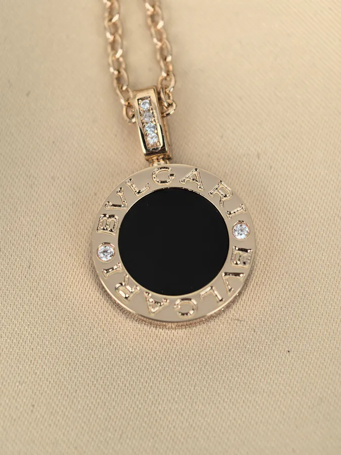 Bulgari Two Sided Black and White Onyx Necklace