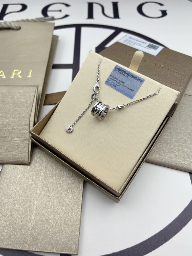 Bulgari Charity Edition Studded Necklace in Pure Silver