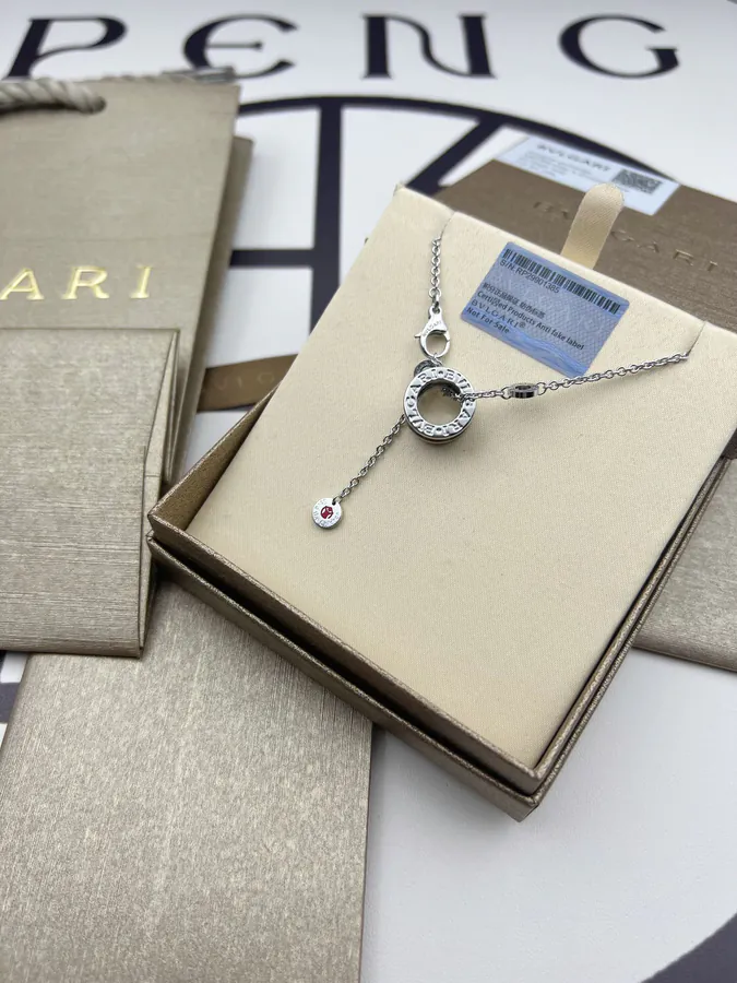 Bulgari Charity Edition Studded Necklace in Pure Silver