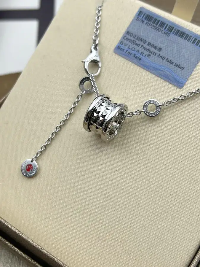 Bulgari Charity Edition Studded Necklace in Pure Silver