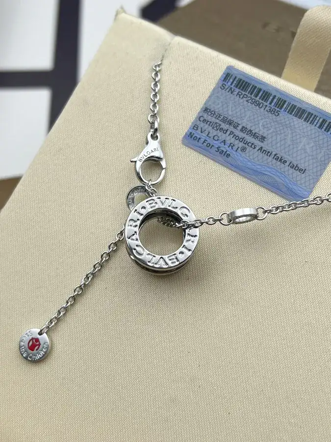 Bulgari Charity Edition Studded Necklace in Pure Silver