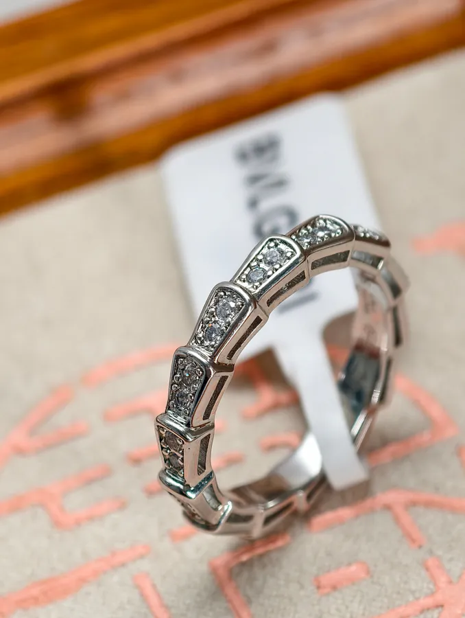 Bulgari Serpenti Single Ring with Full Diamonds