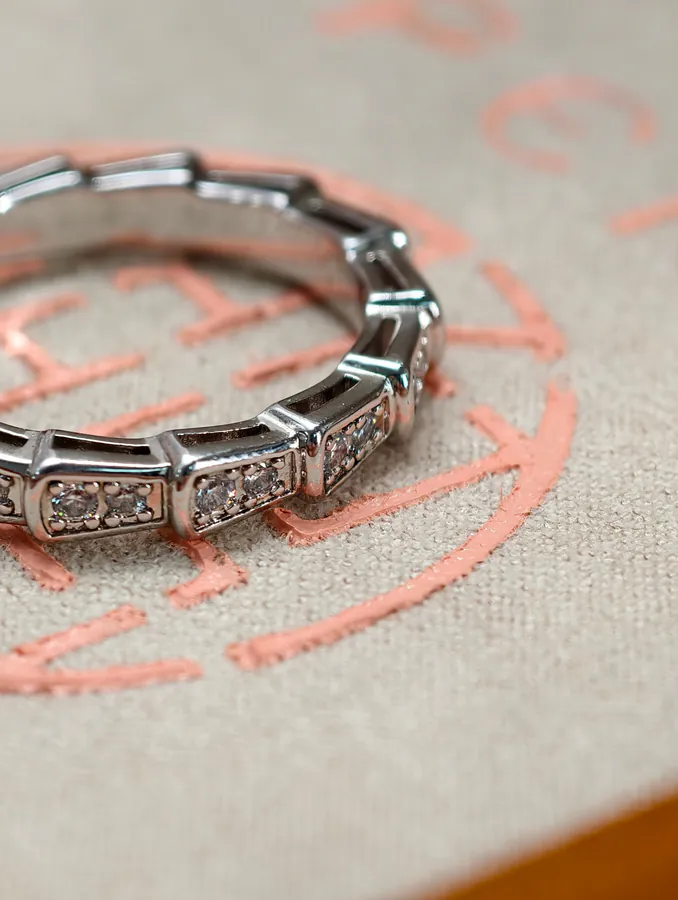 Bulgari Serpenti Single Ring with Full Diamonds