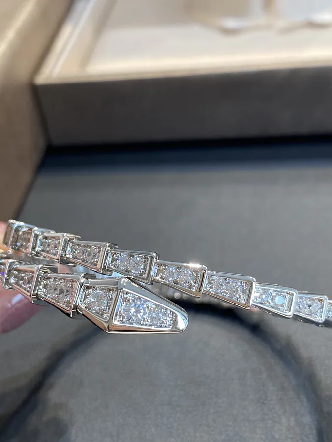 Bulgari Classic Snake Chain Diamond Bracelet