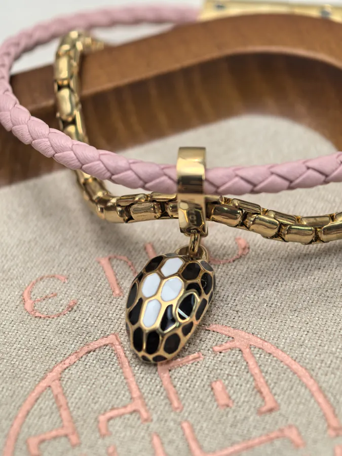 Bulgari Double Snake Bracelet in Pink