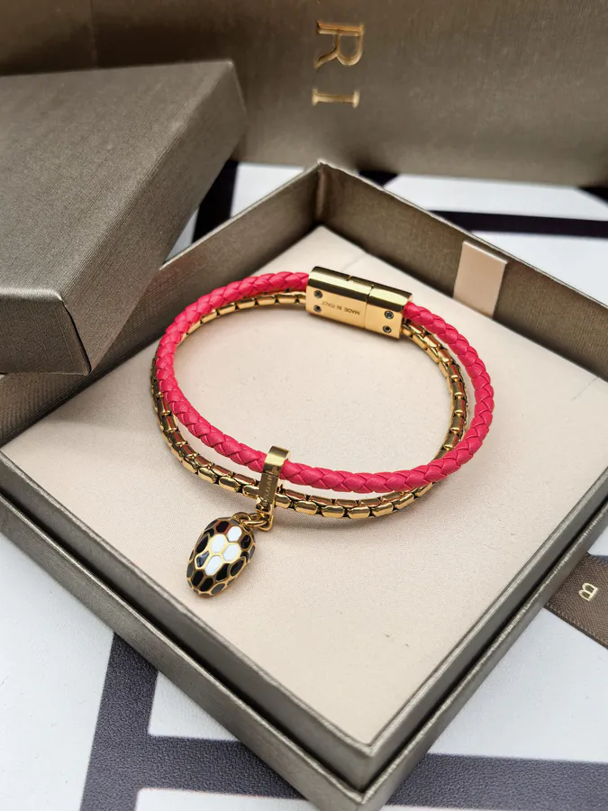 Bulgari Double Snake Bracelet in Red Gold