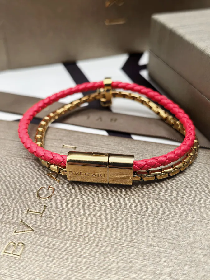 Bulgari Double Snake Bracelet in Red Gold