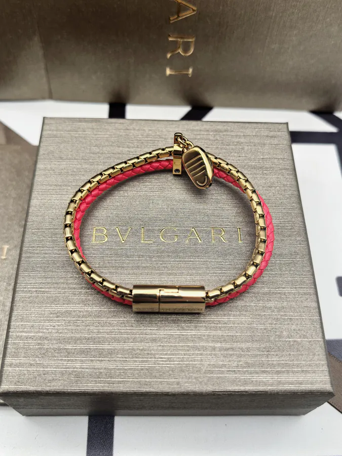 Bulgari Double Snake Bracelet in Red Gold