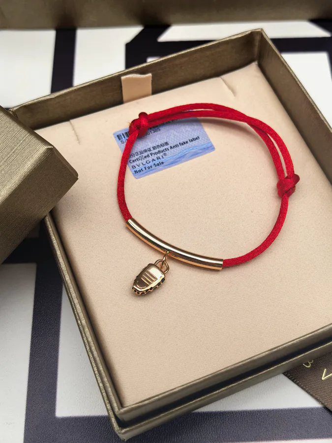 Bulgari Snake Head Bracelet in Red