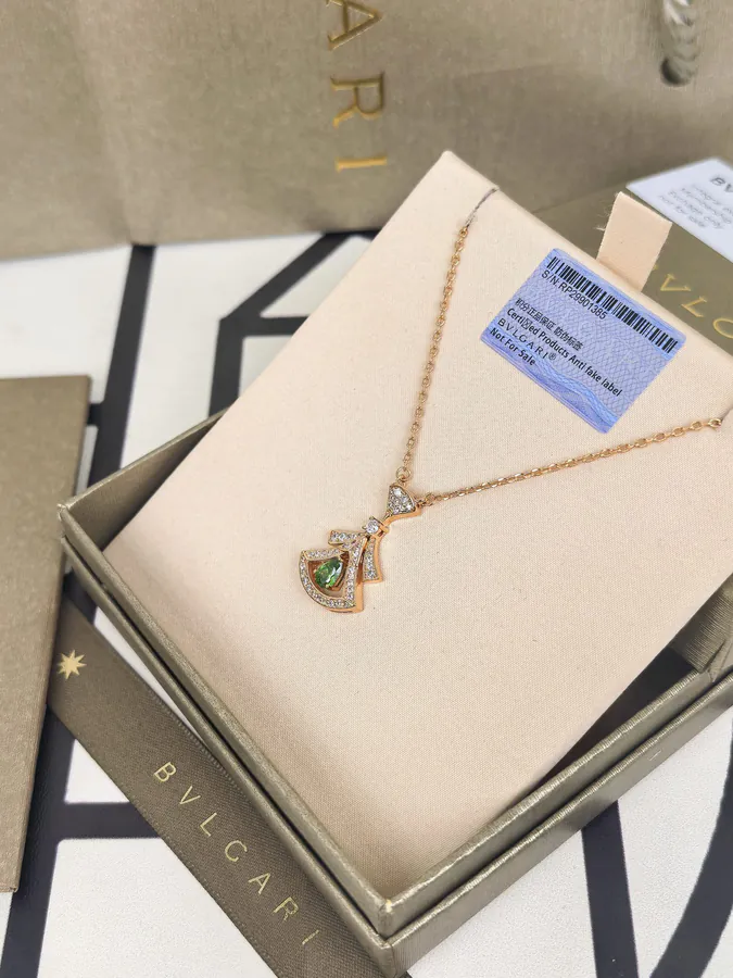 Bulgari Green Gem Necklace with Updated Design