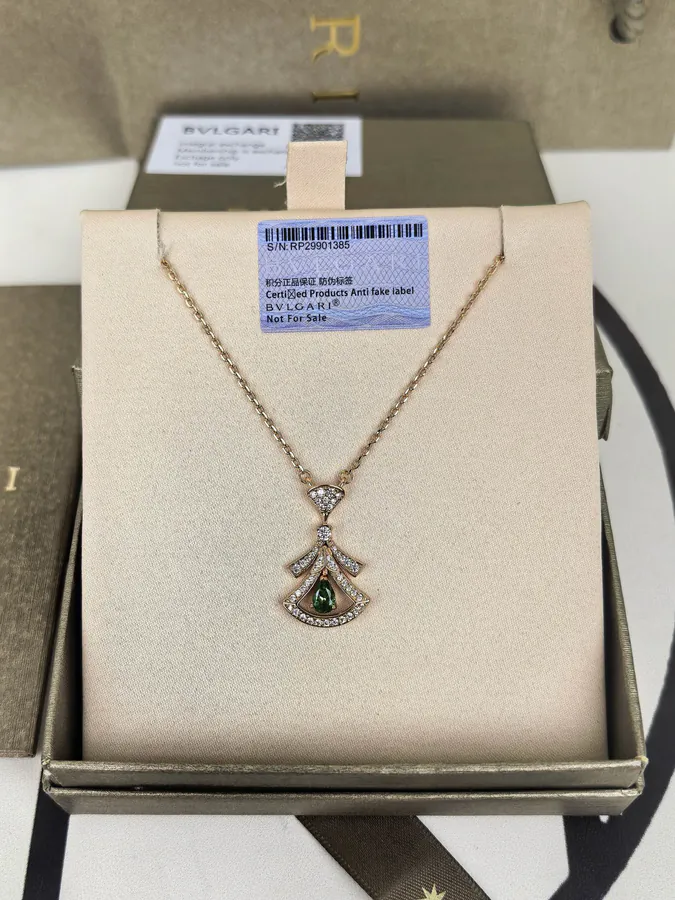 Bulgari Green Gem Necklace with Updated Design