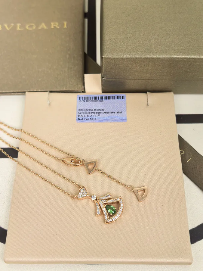Bulgari Green Gem Necklace with Updated Design