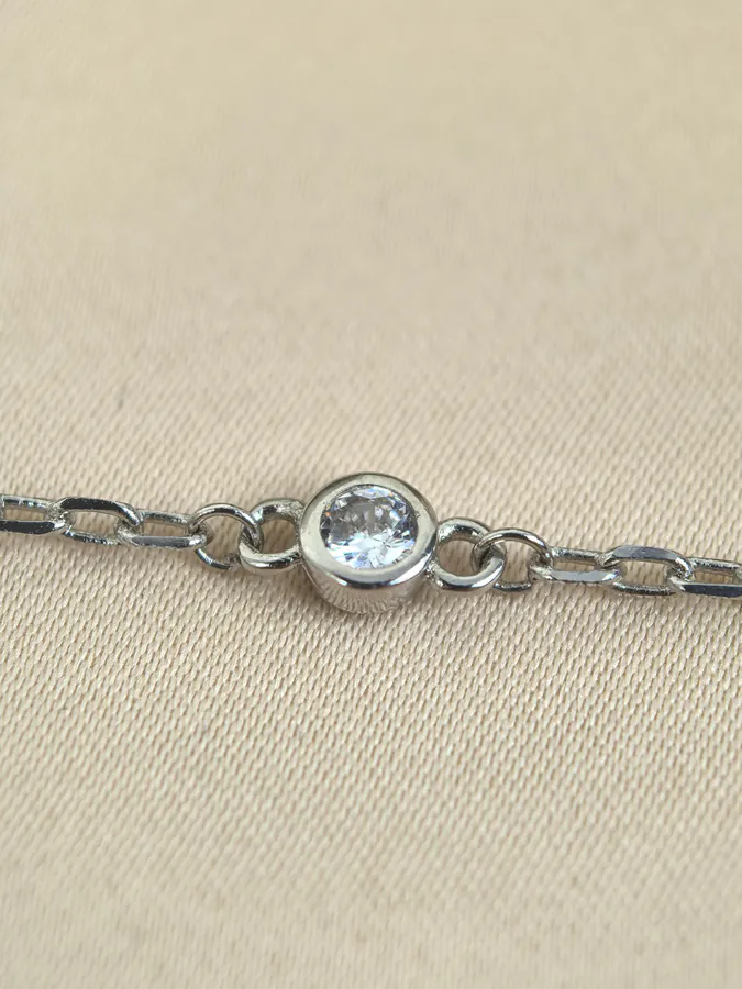 Bulgari White Diamond Necklace with Full Diamonds