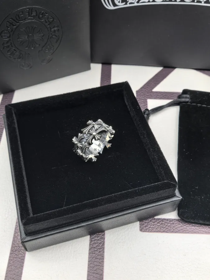 CROOS Cross Design Stacked Ring