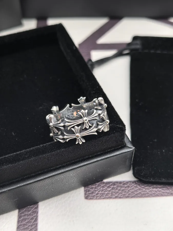 CROOS Cross Design Stacked Ring