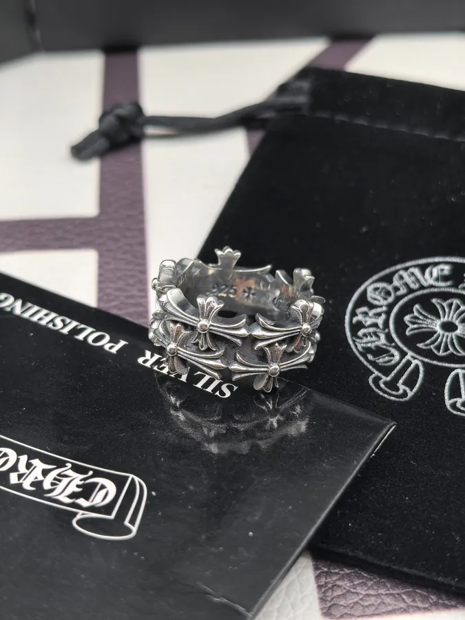CROOS Cross Design Stacked Ring