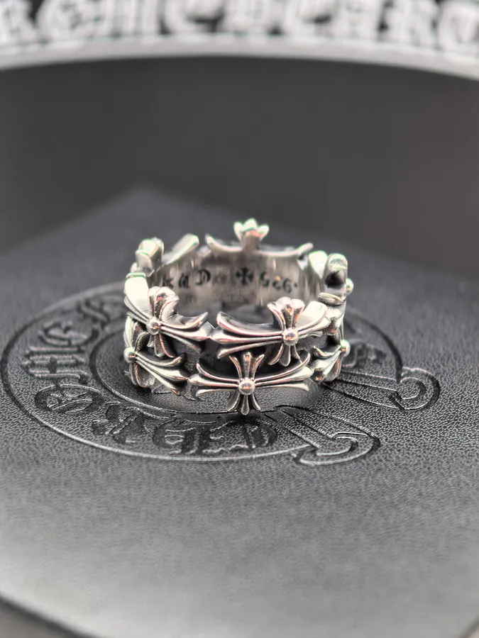 CROOS Cross Design Stacked Ring