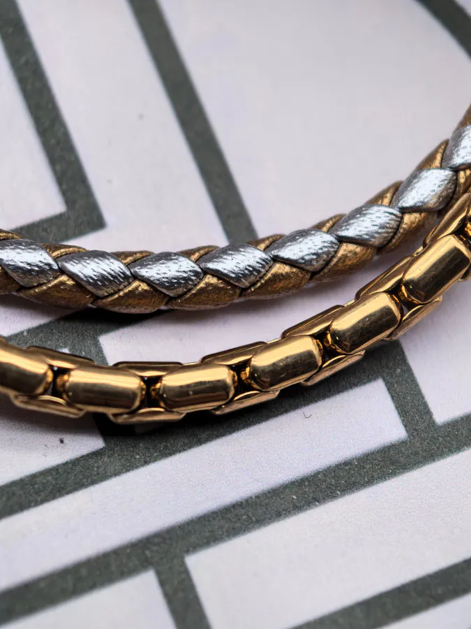 Bulgari Double Snake Bracelet in Gold