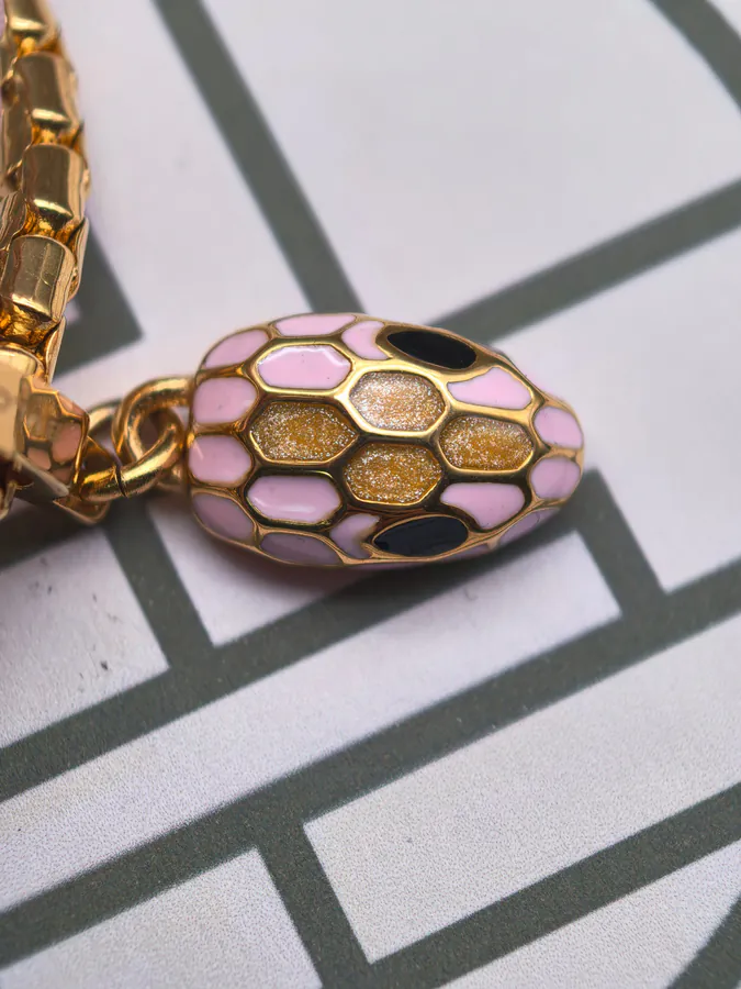 Bulgari Double Circle Snake Bracelet in Rose Gold