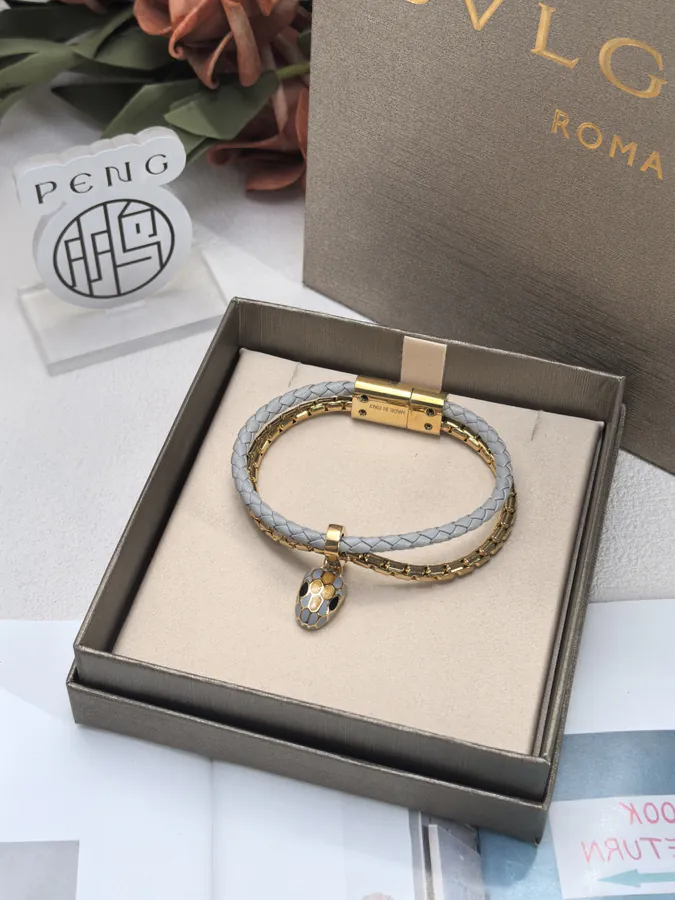 Bulgari Double Serpent Bracelet in Gray
