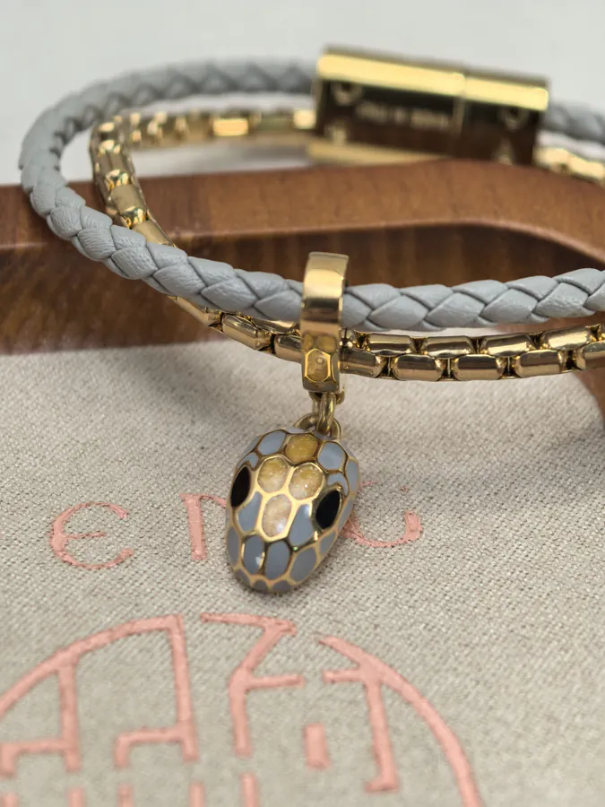 Bulgari Double Serpent Bracelet in Gray