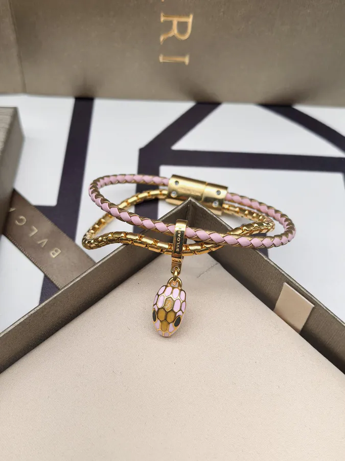 Bulgari Double Snake Bracelet in Rose Gold