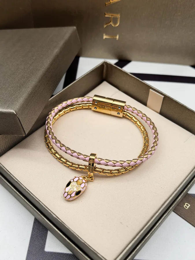 Bulgari Double Snake Bracelet in Rose Gold