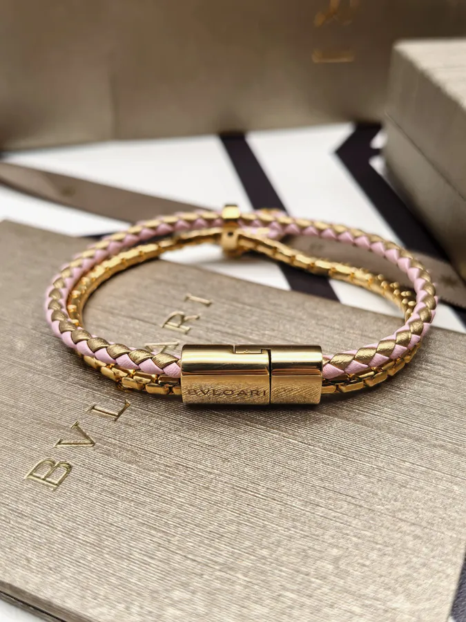 Bulgari Double Snake Bracelet in Rose Gold