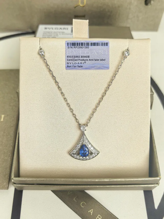 Bulgari Blue Sapphire Diamond Necklace