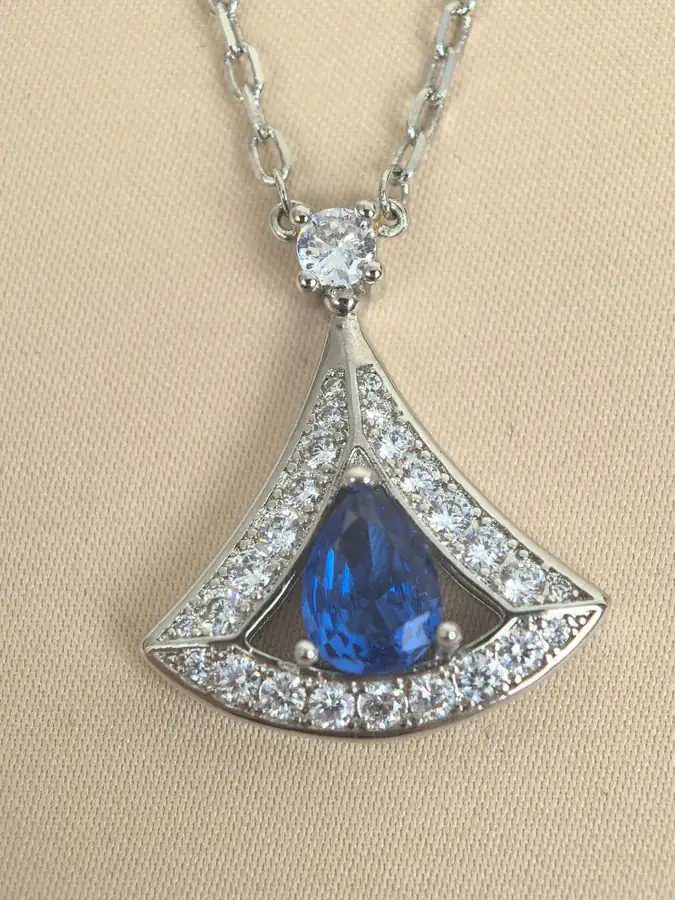 Bulgari Blue Sapphire Diamond Necklace