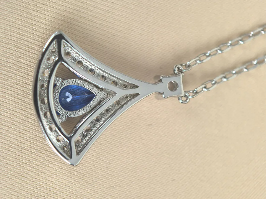 Bulgari Blue Sapphire Diamond Necklace