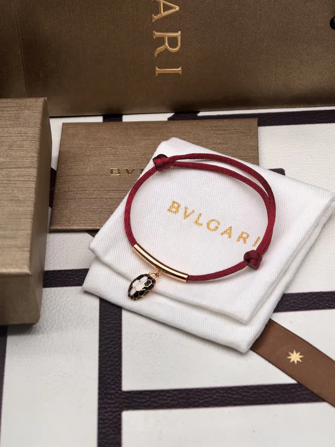 BVLGARI Serpent Bracelet in Deep Red