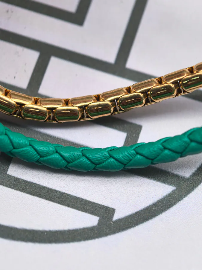 Bulgari Double Snake Bracelet in Green Gold