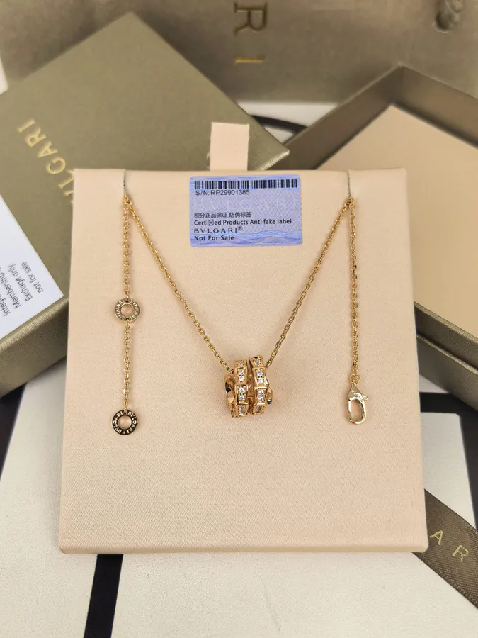 Bulgari Triple Serpent Diamond Necklace