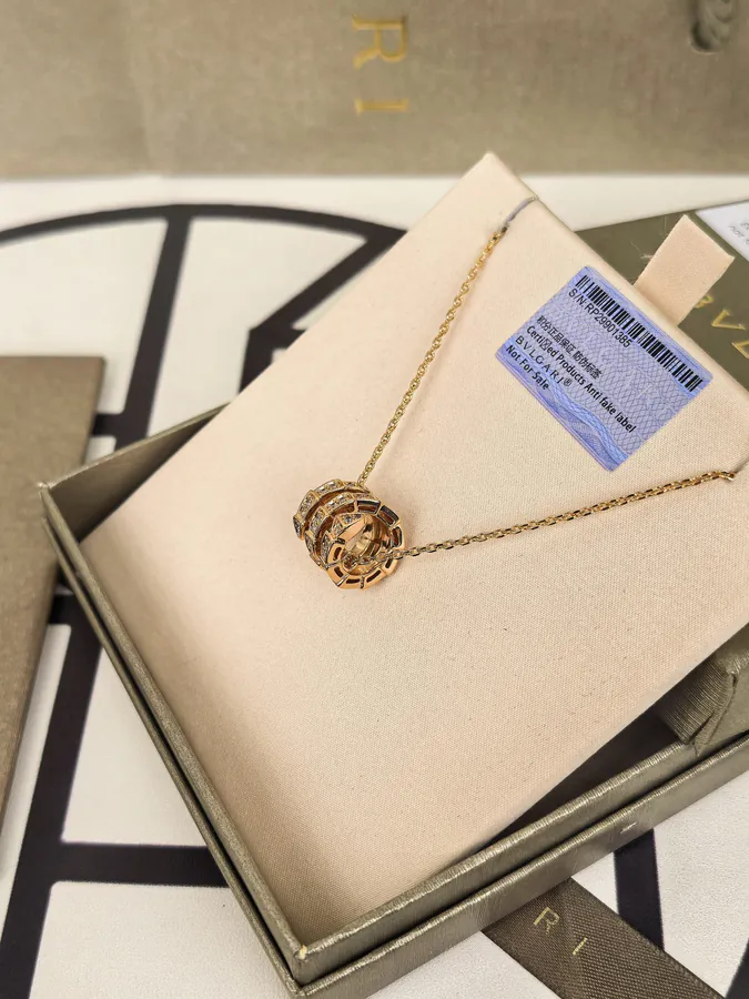 Bulgari Triple Serpent Diamond Necklace