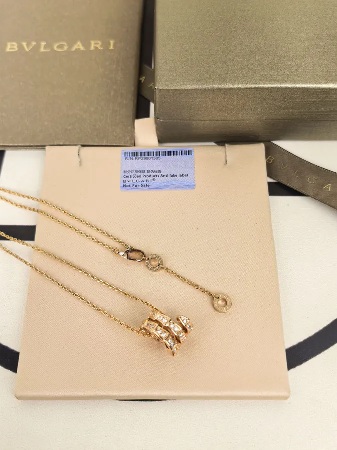 Bulgari Triple Serpent Diamond Necklace