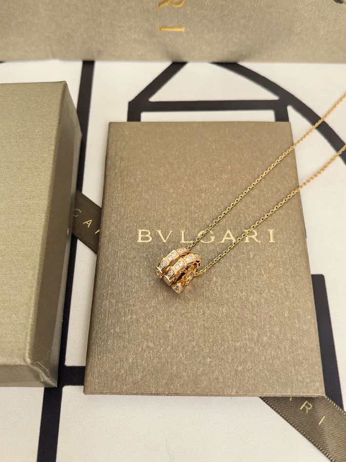 Bulgari Triple Serpent Diamond Necklace