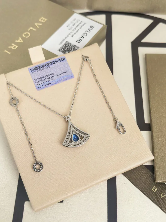 Bulgari Blue Sapphire Diamond Necklace